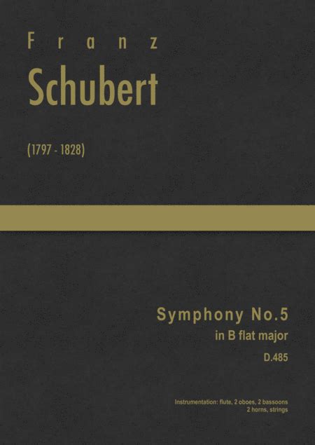  Symphony No. 5 In Bb Major D 485 by Franz Schubert